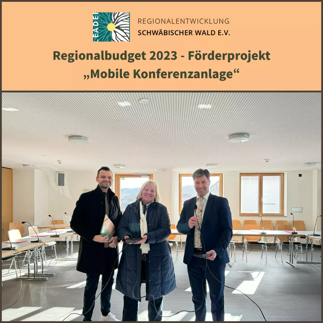 Überreichung Förderplakette Regionalbudget 2023