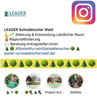 Instagram-Account von LEADER Schwäbischer Wald