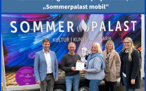 Plakettenübergabe Förderprojekt Regionalbudget 2020/21: "Sommerpalast"