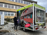 Kastenanhänger für die mobile Markenpräsentation Schwäbischer Wald