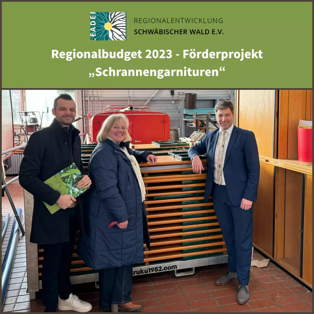 Übergabe Förderplakette Regionalbudget 2023